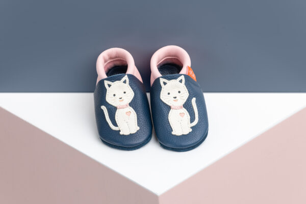Katze blau/rosa